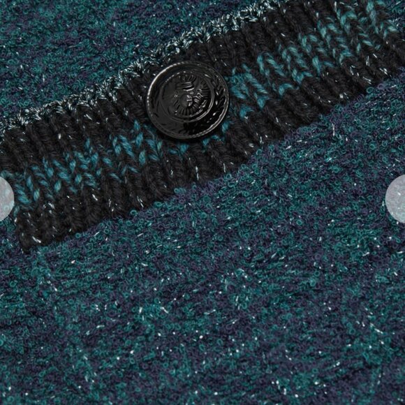 L'Agence Jenni Waffle-knit Cardigan Deep Teal-Multi Colour - Never worn - Picture 6 of 6